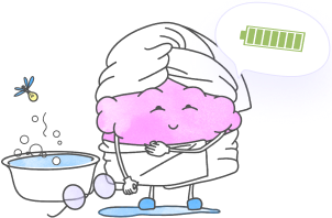 Персонаж Neurolight после бодрящего душа